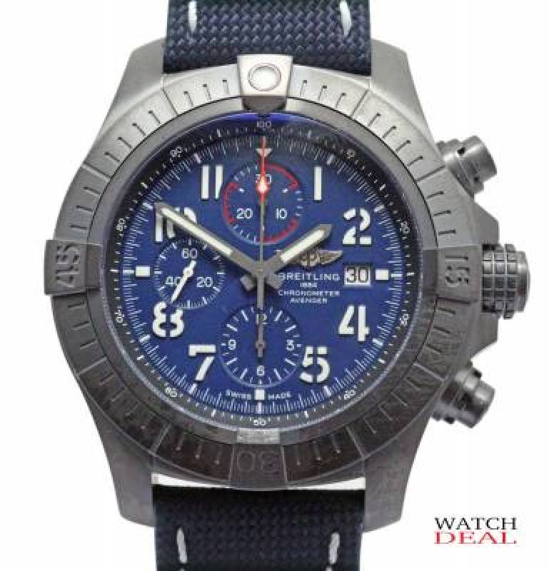 New Breitling SUPER AVENGER CHRONOGRAPH 48 NIGHT MISSION German papers including VAT at Watchdeal