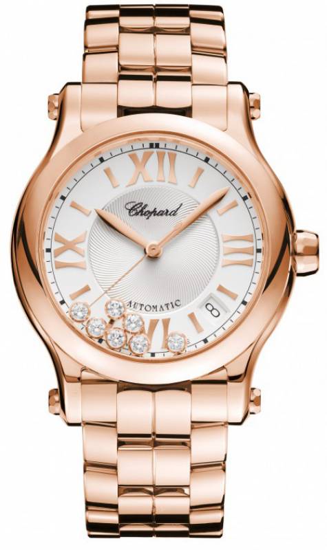 Chopard Happy Sport Automatic Rose gold Diamonds 36mm 274808-5002  ✓ Luxury watches from Chopard at fair prices ✓ Telephone advice ✓ Watchdeal has luxury watches at low prices for over 30 years ✓