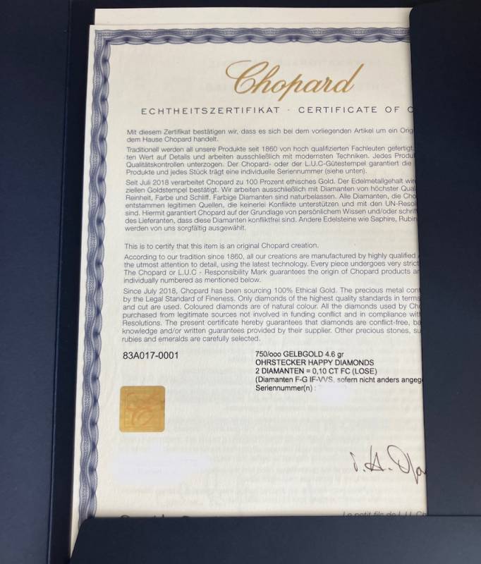 83A017-0001 - Chopard Icons Round Ohrstecker